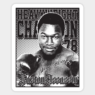 Larry Holmes Black Sticker